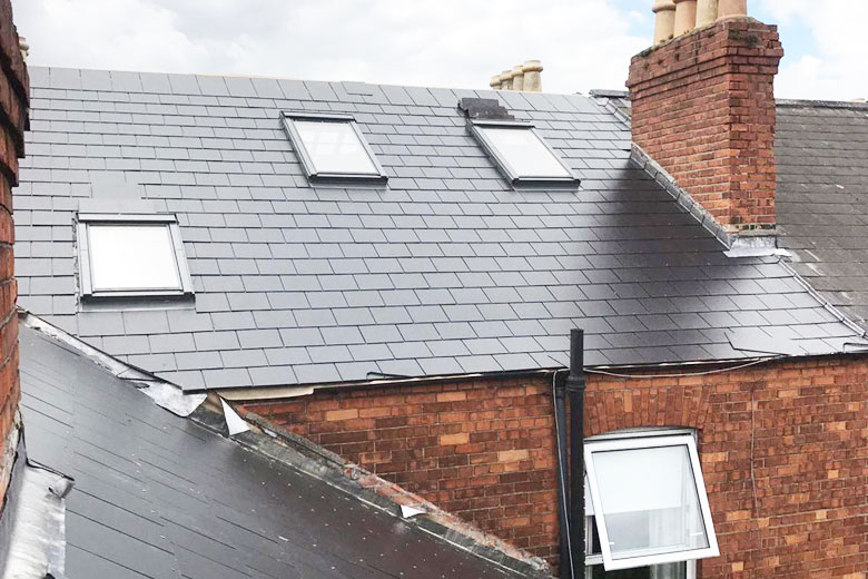 Slate roofing project in Dublin 7 - Stoneybatter complete roof replacement